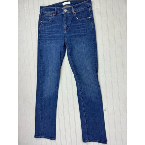 LOFT Denim - Loft Size 27 4 Womens Jeans Modern Straight Stretch Mid Rise Dark Wash